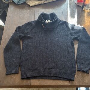 L.O.G.G. H&M Men's Heavyweight Toggle Button Shawl Collar Wool Knit Sweater